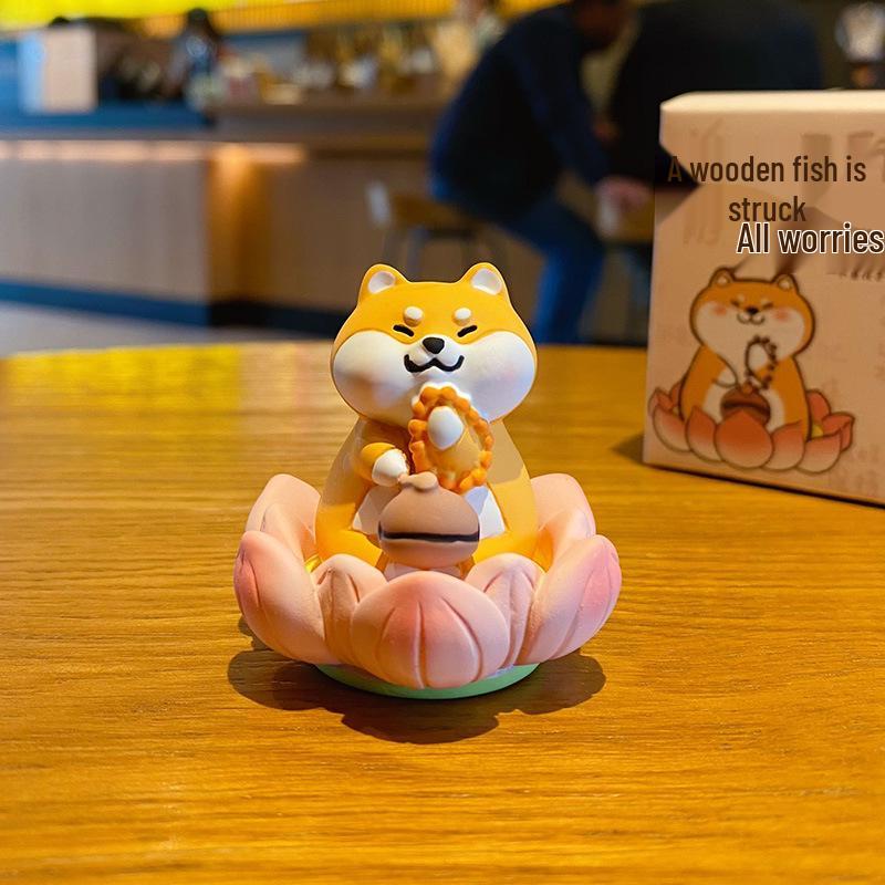 Zen Lotus Series: Cartoon Creative Desk and Car Ornament