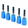 5Pcs HRC45 4mmx50mm 4 Flute Shank Tungsten CNC Carbide End Milling Cutter Tool