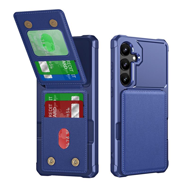 

Samsung A05S Flip Card Holder Case: Anti-drop Wallet with Card Insert, Cross-border Compatible. Samsung A26 5G/A17 5G/F17 5G/M17 синій