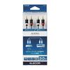 ELECOM Audio Cable Pin Plug (L-R) - Pin Plug (L-R) Extra Fine/Gold Plated Black 3m DH-WRN30