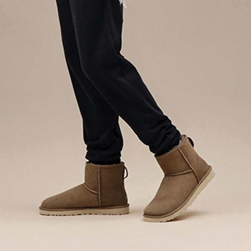 UGG Classic Mini Boot Hickory Men Sneakers Brown 1002072-HCK