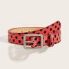 Fashion Vintage Polk Dot Women Belts Y2K Girls Pin Buckle Belt Waistband Jeans Belts PU Leather Waist Strap Gift