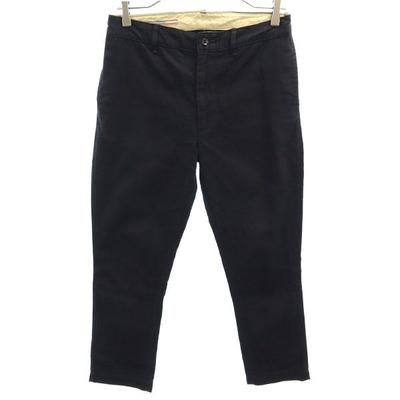 Umii 908 One Point Logo Embroidery Chino Pants 2 Black Series Men's Used
