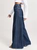 Women's Plus Size Wide Leg Loose Washed Denim Jeans