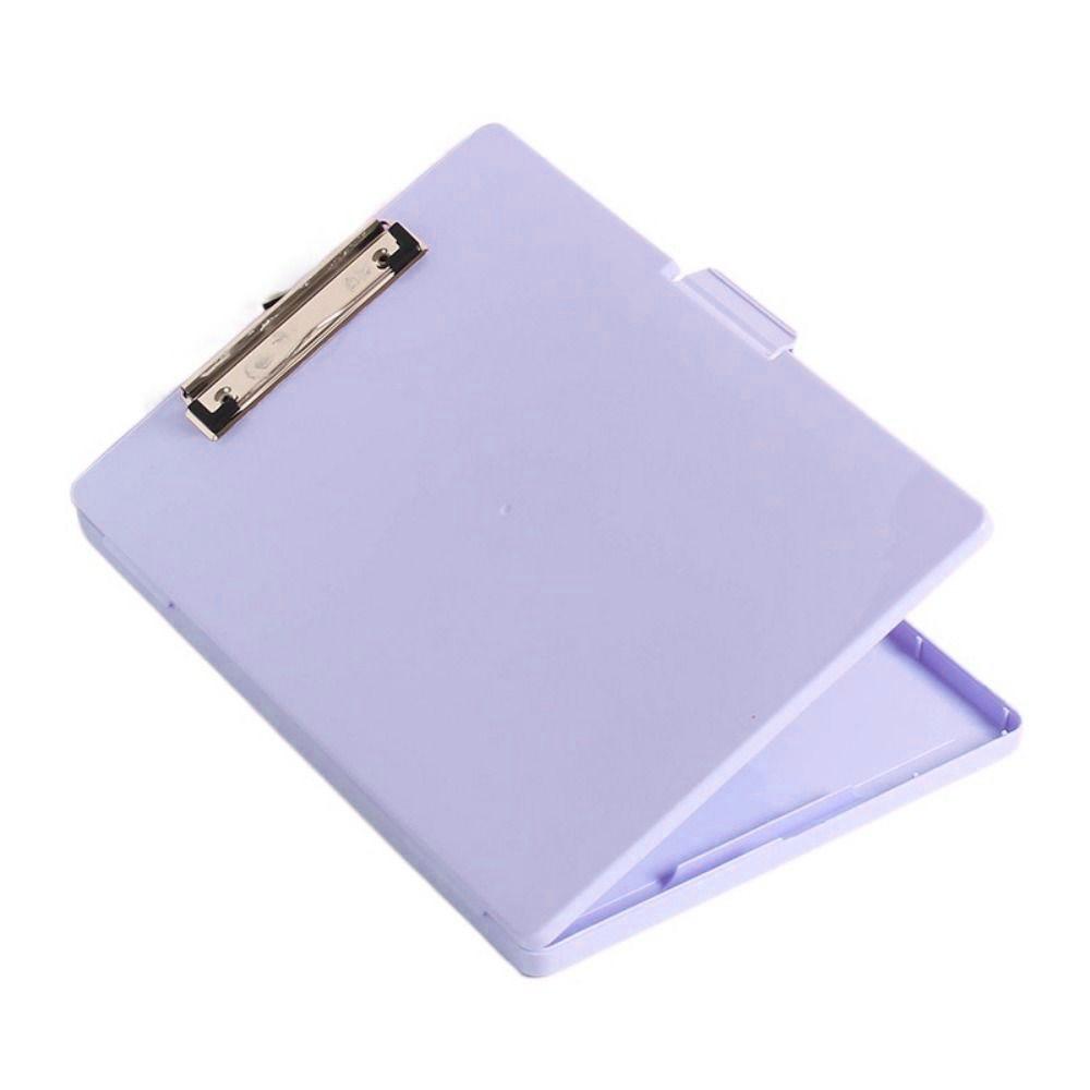 Side Opening Student Writing Pad Plastic Test Paper Storage Box Book Pad Clamp Writing Board  Home
