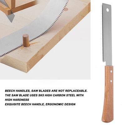 Hand Saw Small Hand Saw Small Hand Saw Wooden Handle Accurate Household Woodworking Flush Cutting Trim Tool 12in Wood Hand Saw