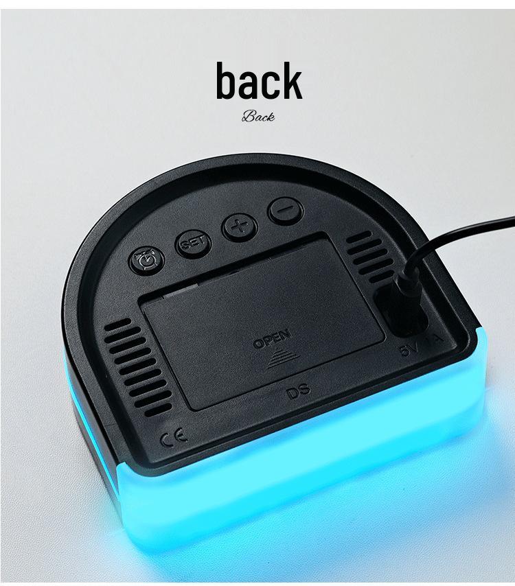 Multifunctional LED Ambient Alarm Clock with Temperature Display and Multiple Alarms