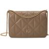 Casual Commuter Metallic Monogram Letter Crossbody Bag Women Bags Sandstone-Brown 4F3321G-VFU