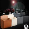 Car Phone Holder Mount Air Vent Hanging Storage Box Car Mobile Phone Bag Pu Leather Glasses Organizer Bag Support In Home
