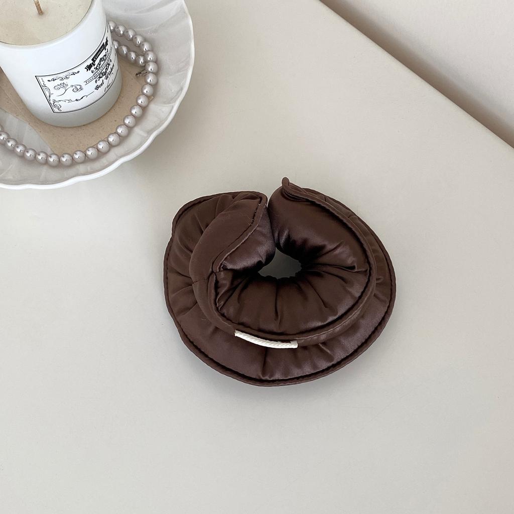 Sponge Sleep Elastic Ponytail Holder Hair Scrunchies for Women Hair Accessories Girls Soft Solid Satin Filled Cotton Big Bands