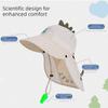 Sun Protection Kids Whistle Sunscreen Hat Extended Shawl Summer Sunshade Hat  Boys and Girls