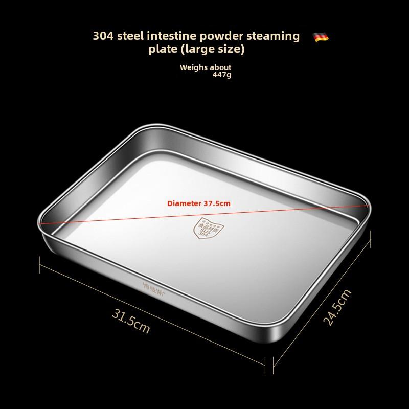 

Прямоугольный поднос из нержавеющей стали 304, металлическая сервировочная тарелка для еды, сковорода для риса и лапши, органайзер для хранения домашней посуды