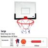 Punch-Free Foldable Wall-Mounted Acrylic Basketball Hoop for Indoor/Outdoor Parent-Child Play