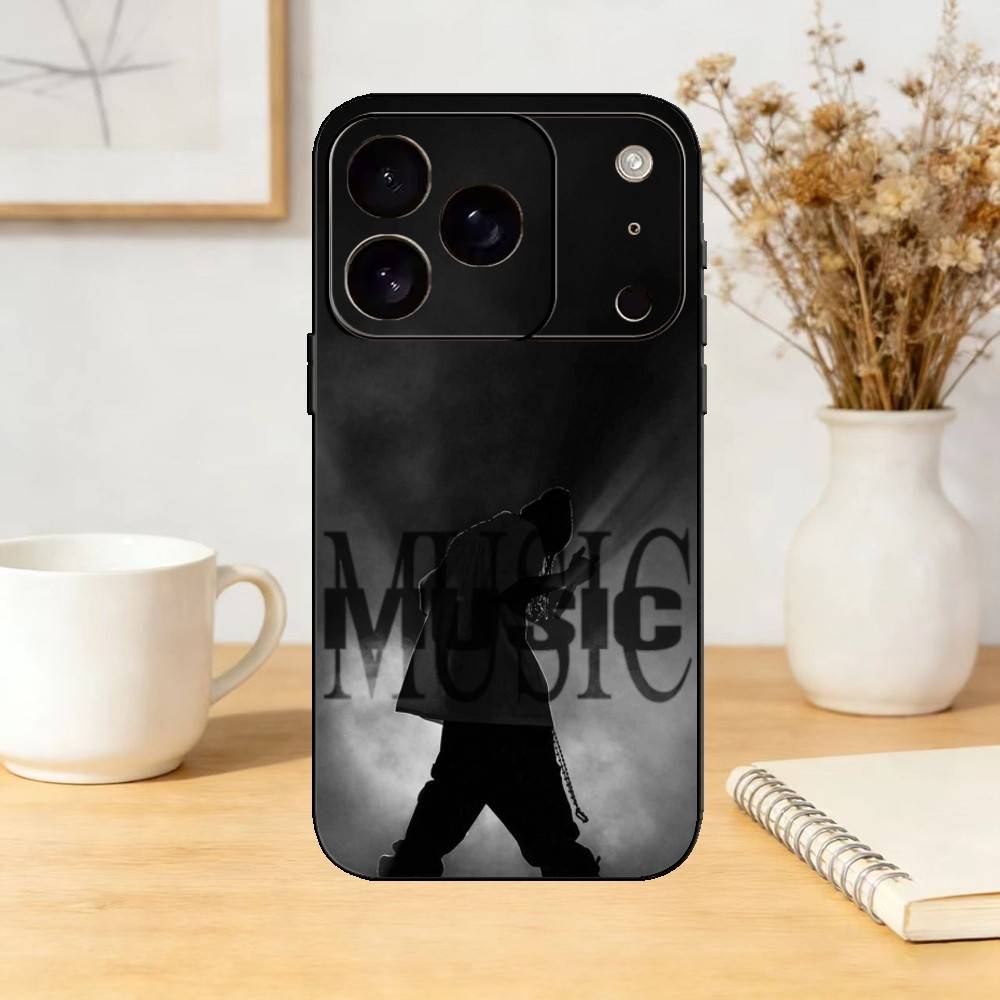 Playboi C-Carti Rapper Phone Case For iPhone 17,16,15,14,13,12,11 Plus,Pro Max,SE4Soft Silicone Black Cover