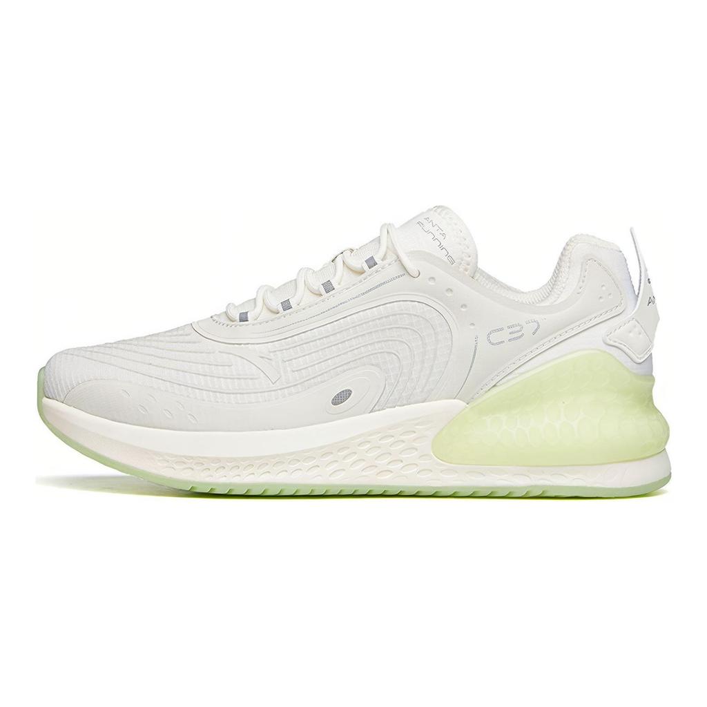 Anta C37+ Soft Sole Low Top Running Shoes Men Sneakers White Green 912045537-7