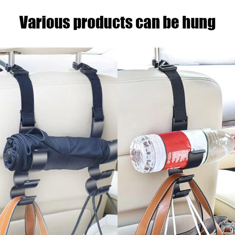 Universal Car Back Seat Hook Space Saving Headrest Umbrella Holder Car Rear Seat Hanger Back Seat