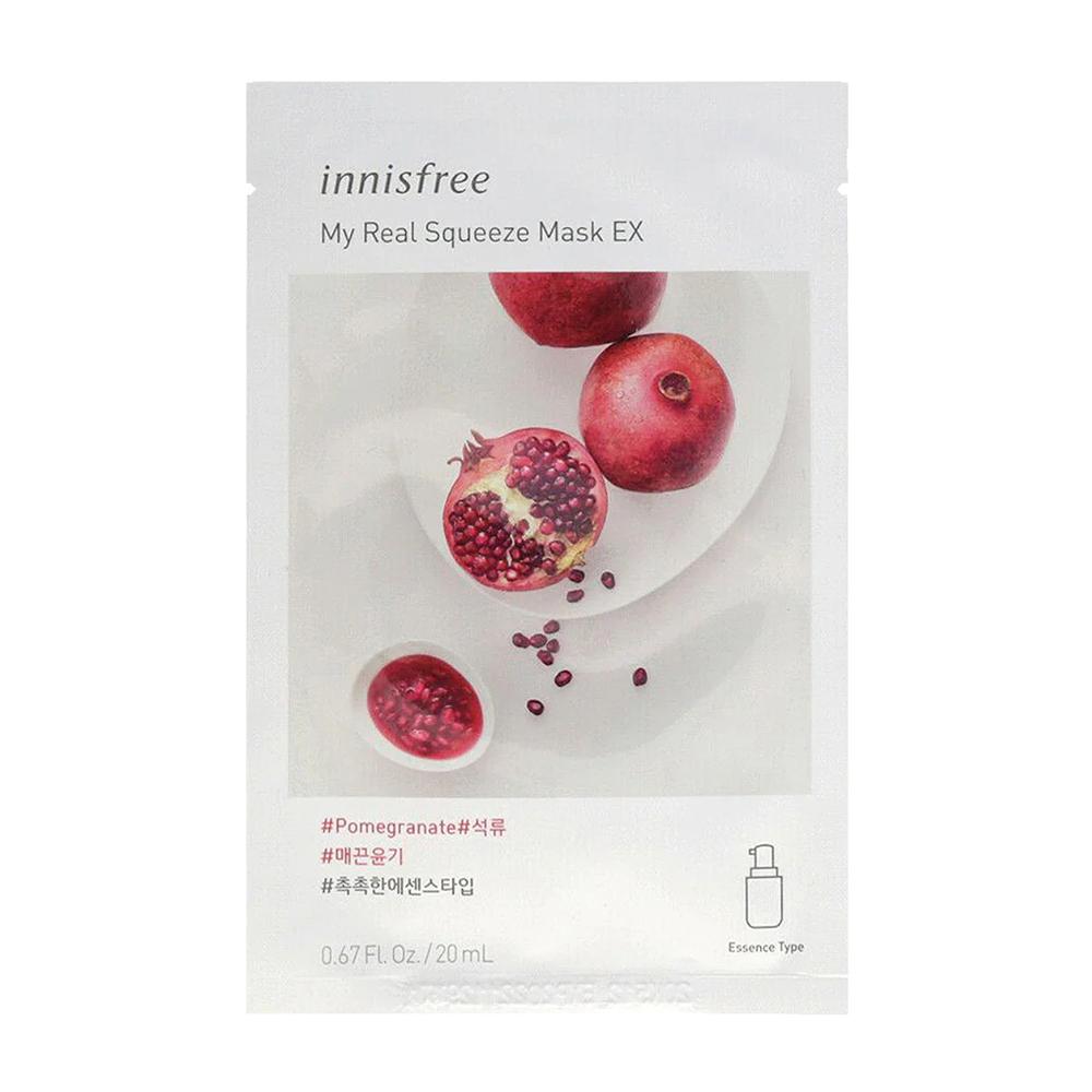 

Innisfree My Real Squeeze Energy Mask 20ml #Pomegranate x 10ea