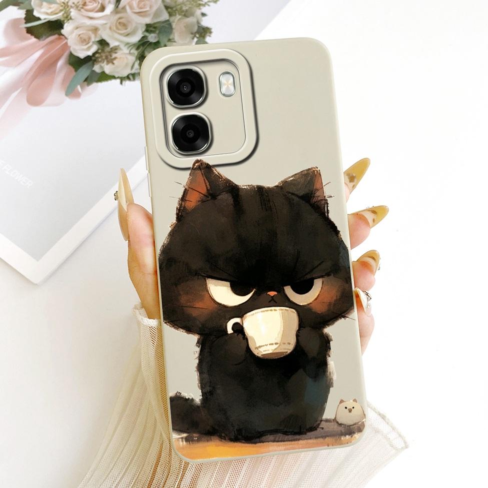 For Oppo A6x 4G CPH2819 5G CPH2783 Phone Case For Oppo A6x Cover Cute Kawaii Luxury Fashion Flowers Cool Painted Silicone Casing