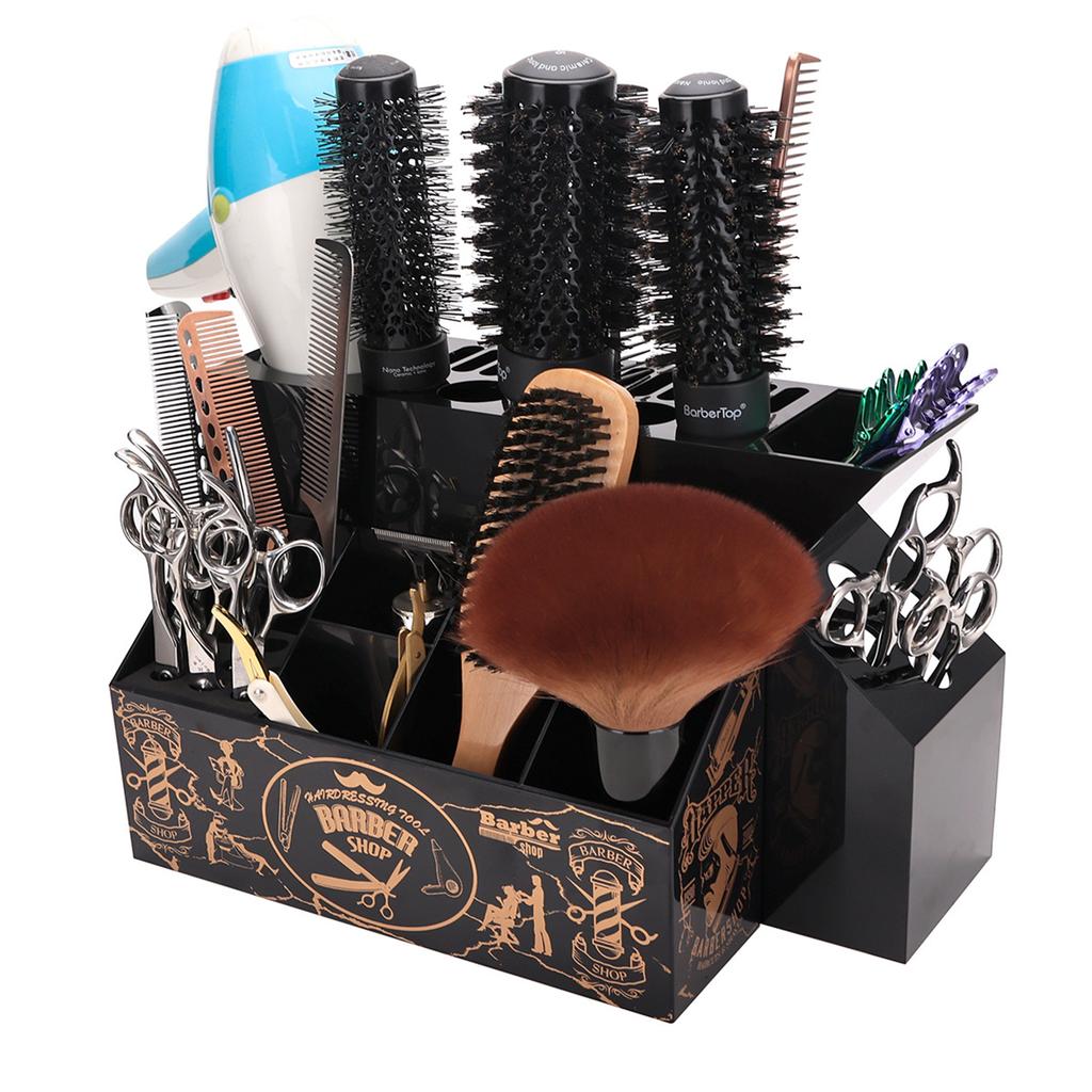 Hair Scissors Storage Box,Shear Holder for Hair Salon,Professional Hairdressing Combs,Clips,Brush Storage Racks Tool Box