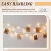 200 Pcs Mini Clothesp Plastic Clear Clips Tiny Photo Clips Multi-Function Small Clothesp for Hanging String Fairy Lights Picture Photo Paper Binder
