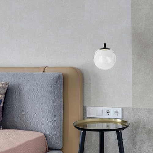 ABOOFAN Globus Lampenschirm Ersatz-Glaskugel-Schirm Dekorativer Kugelschirm Glasballen-Lampenschirm für Deckenleuchten Pendelleuchten Kronleuchter 60-65m