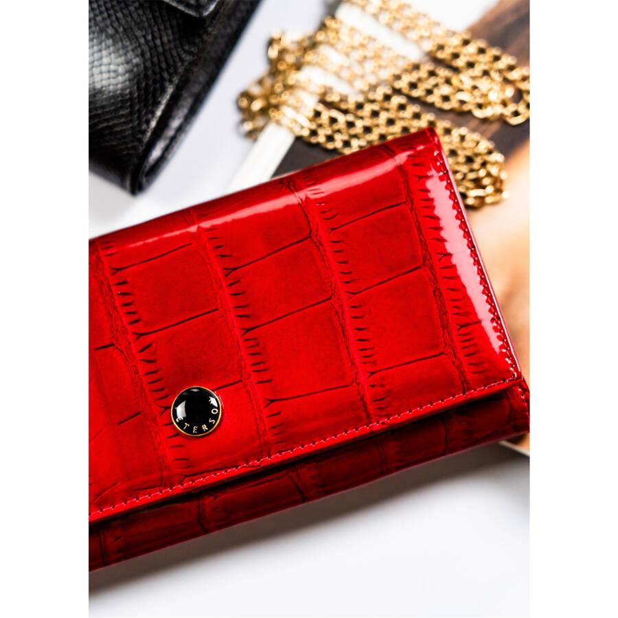 Damski portfel z motywem skóry krokodyla Peterson