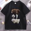 We Bears Graphic T Shirts Unisex Women Animals Printed Tshirt High Quality Cotton Short Sleeve Round Neck Tshirt Oversized Clothes