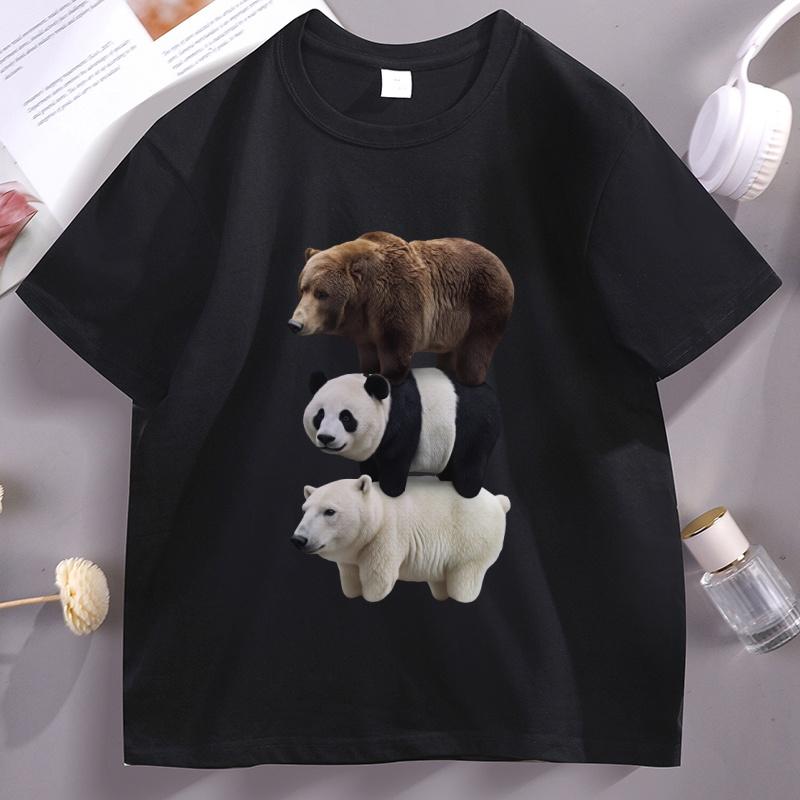 

We Bears Graphic T Shirts Men Women Animals Printed T-shirt High Quality Cotton Short Sleeve Round Neck Tshirt Oversized Clothes 5XL різнокольоровий