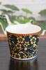 Waza No Kura Soba Choko Stylish Kutani Ware Soba Cup with Blue Cherry Blossom Design Ceramic Brand Made In Japan Perfect Gift for or 77th Birthdays