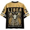 Libra Mythology Mesh Jersey Shirt Gothic Zodiac Graphic Mesh Sports Tee