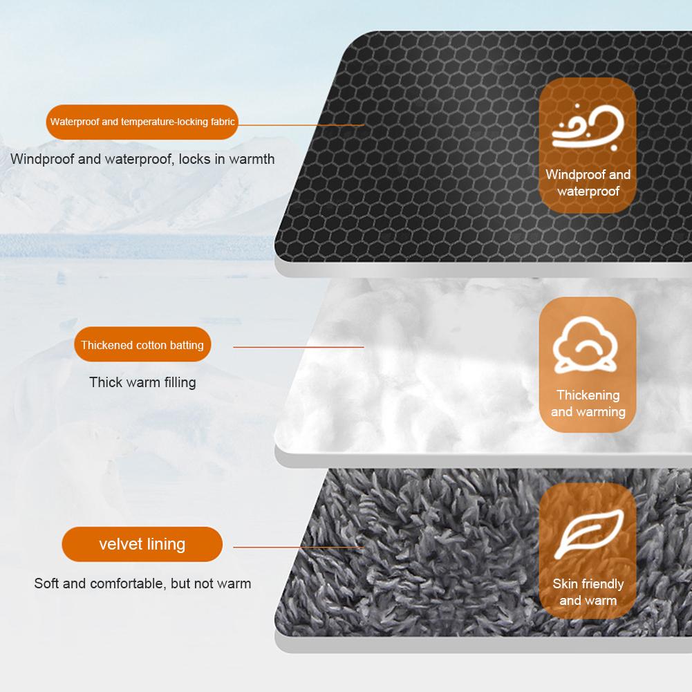 1 Pair Motorcycle Handlebar Muffs Winter Equipment Mitts Warmer Gloves Waterproof Handmuffs Bicycle Handle Cover Warmers