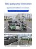 Electric Tricycle Rain Cover: Folding Stainless Steel Mini Bus Shelter with Transparent Glass.