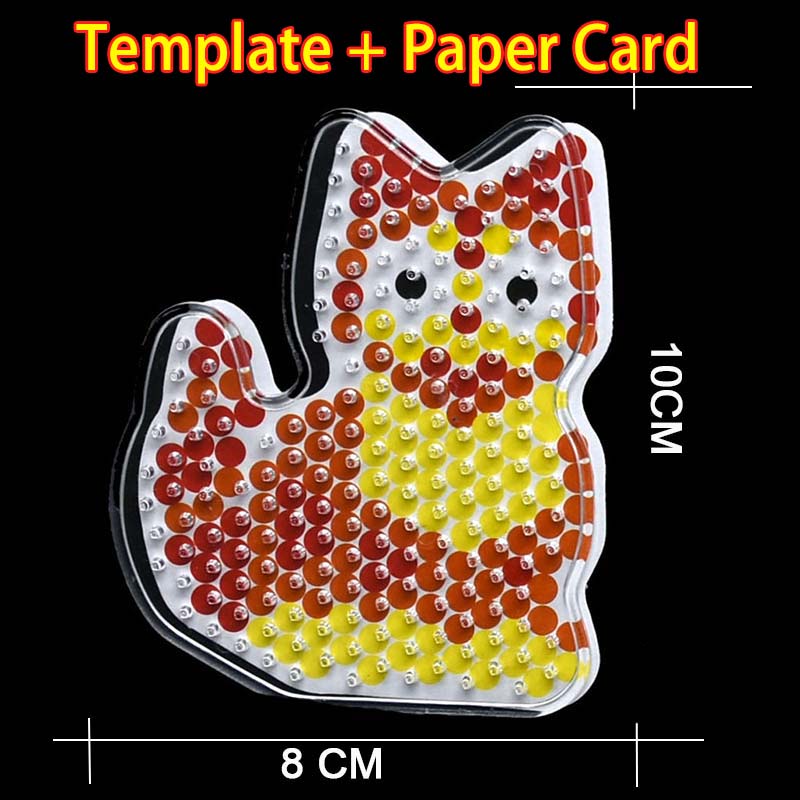 

5mm Hama Beads Pegboards DIY Beads Tool Educational Perler Fuse Beadbond Patterns Jigsaw Puzzle Template Ironing Paper Kids Toy