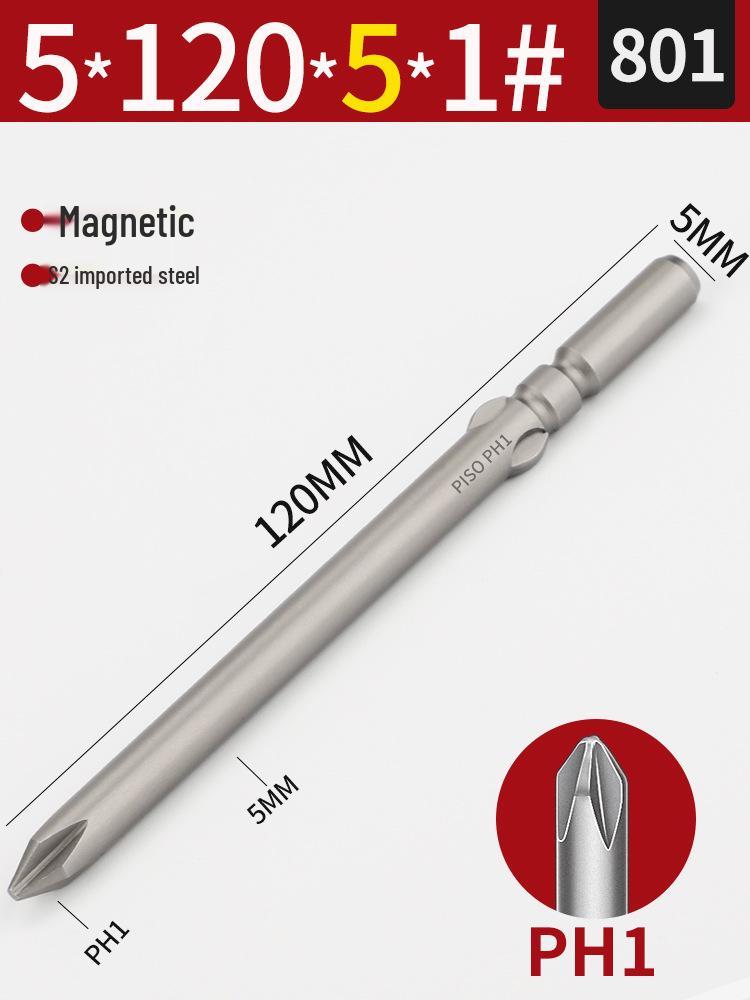 Imported S2 Steel 5mm Magnetic Electric Screwdriver Bits (801/800), 101-Piece Set