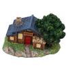 Landscape House Figurine Resin Village Hut Ornament Bonsai Decoration for Home Gardening