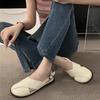 Fashion Clear Heels Female Sandal All-Match Retro Woman Shoes 2025 Summer Girls Original Fashion New Flat Closed Scandals Rome Clear Hee