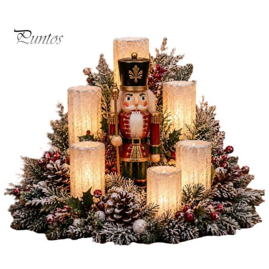 Atmospheric Lighting for Home Christmas Lighted Centerpiece, Ornament with Warm Glow, USB Red Seasonal Powered Plastic Crafts Holiday Tabletop