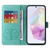 Pour Samsung Galaxy A36 5G Étui en Cuir Imprimé Floral Papillon Portefeuille Support Housse