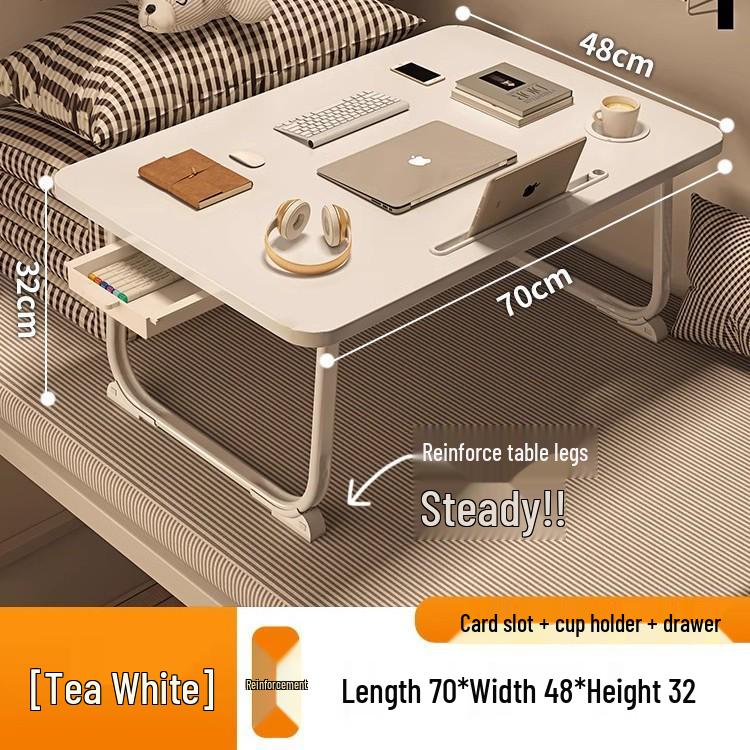 Foldable Bedside Laptop Table for Dormitory or Bay Window