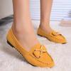 Women's Bow Slip-On Flats, Low Heel Casual Loafers for Driving and Work