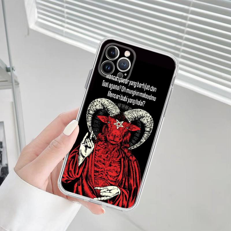 Pouzdro na telefon Ďábel Satan Silikonové Měkké pro iphone 14 13 12 11 Pro Mini XS MAX 8 7 6 Plus X XS XR Kryt