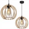 MODERN WOODEN LED CEILING HANGING LAMP