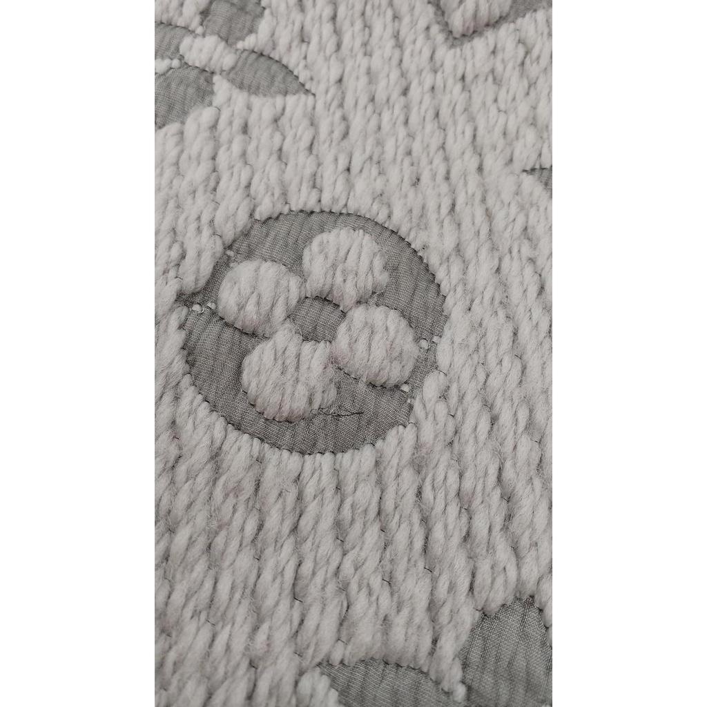 Used LOUIS VUITTON Light Gray Condition B Scarf