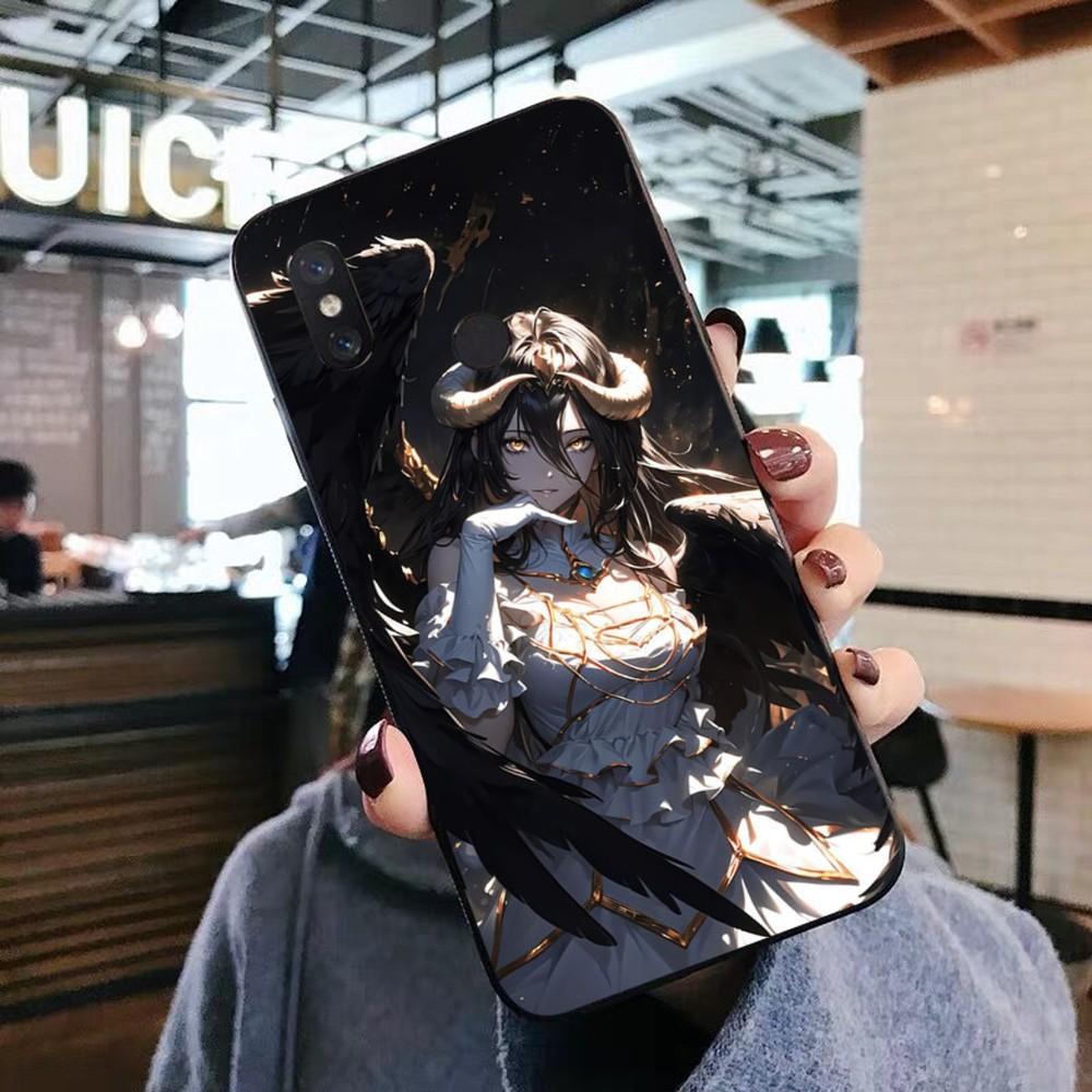 Anime Overlord Albedo Phone Case For Xiaomi Mi 5X 8 9 10 11 12 Lite Pro 10T PocoX3pro PocoM3 Note 10 Pro Lite
