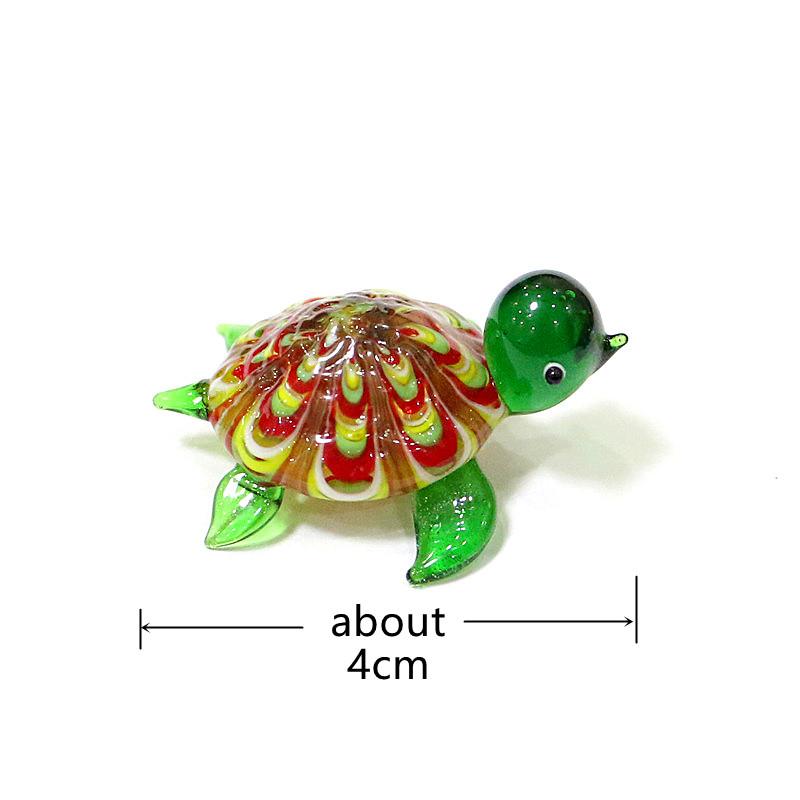 Mini Glass Animal Figurines Cute Snail Dolphin Octopus Whale Pig Cat Crab Duck Sea Turtle Rabbit Ghost Demon Hedgehog Ornaments