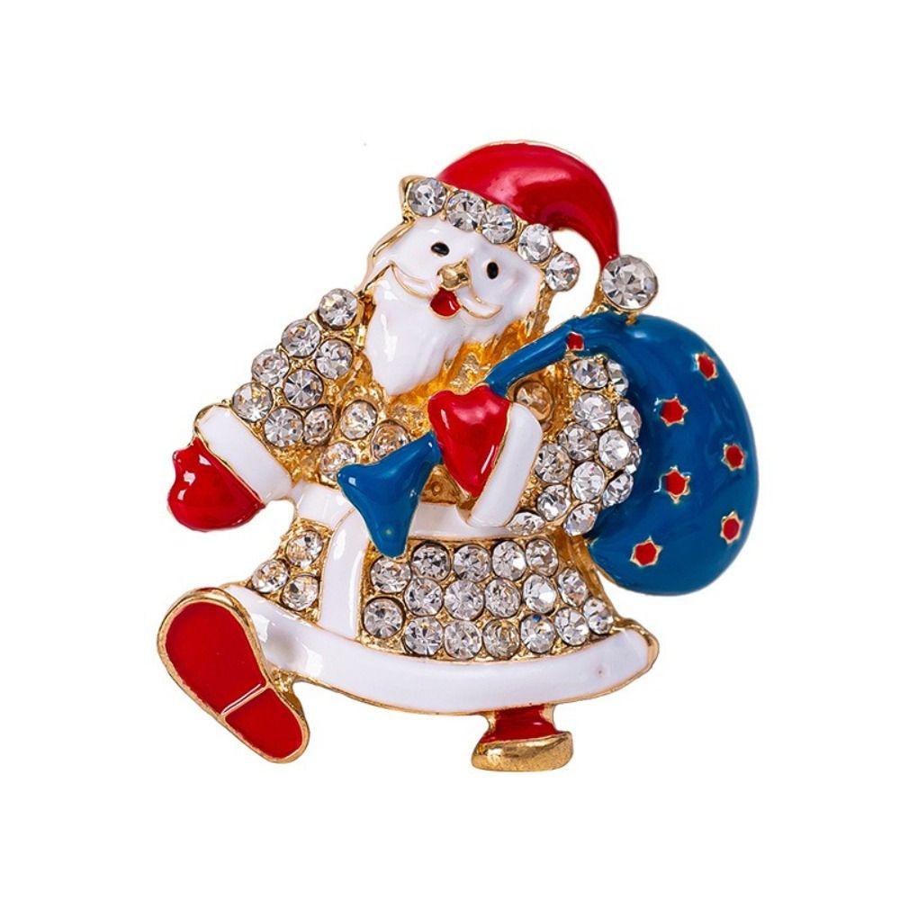 Corsage Pin Clothing Accessories Christmas Pins Women Brooch Santa Claus Brooch New Year Gift