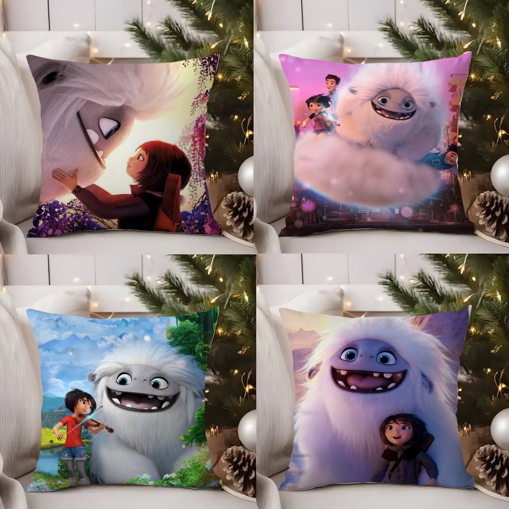 A-Abominable Personalized Pillow Case Sofa Living Room Bedroom Double-sided Printing Square Cushion Nap Time Cushion Cover