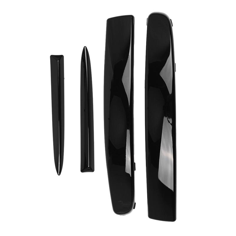 Fit for Fiat 500 2007-2015 (Not fit for US Models) Lower Bumper Chromes Molding Set Front Lower Bumper Molding Set