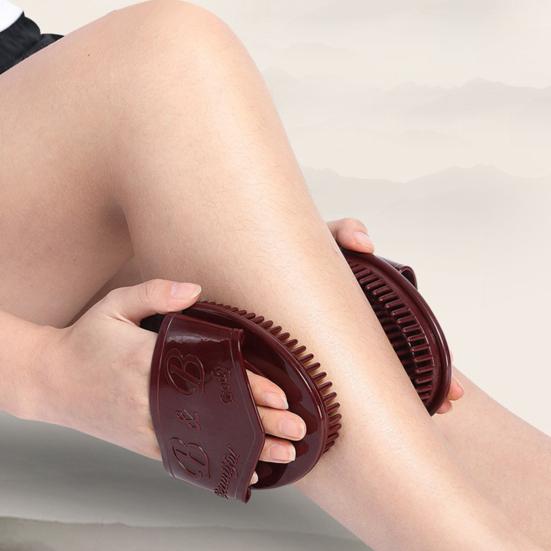 Meridian Massage Brush Handheld Full Body Massage Brushes with Round Bristles Neck Pain Relief Tool for Promotes Blood Flow And Muscle Relaxation