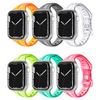 For Apple Watch Band 41mm 40mm 38mm 45mm 44 Women Girl Transparent Clear Slim Soft Silicone Strap For iWatch Series 7/6/SE/5/4/3